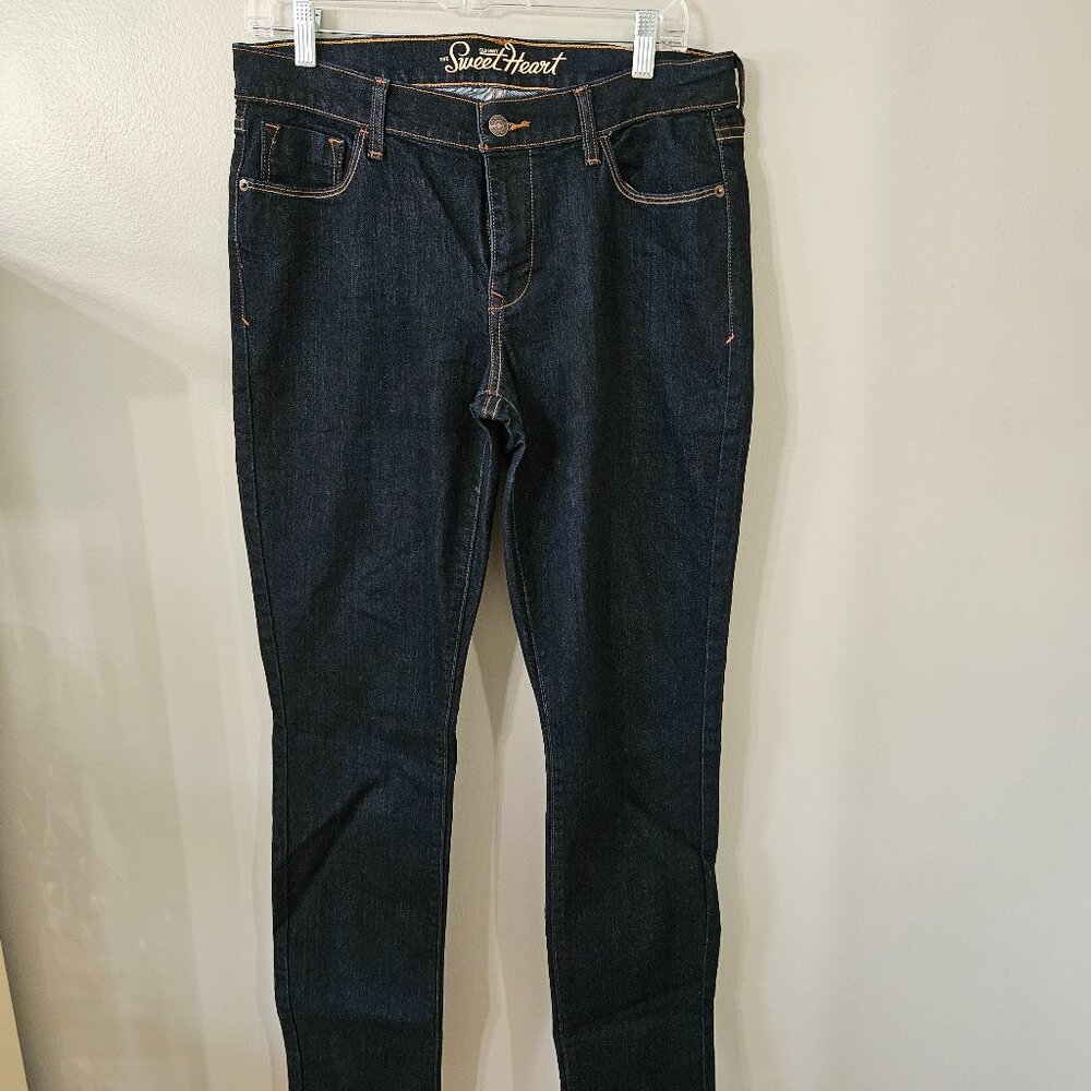 Old Navy Sweetheart Skinny Dark Wash 10 Long Jeans Denim